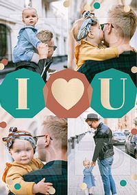 Tap to view I Heart You Photo Father's Day Card
