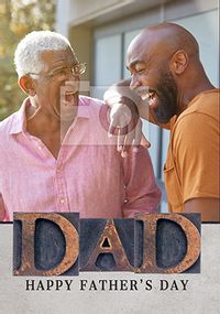 Tap to view Dad photo Father's Day Card