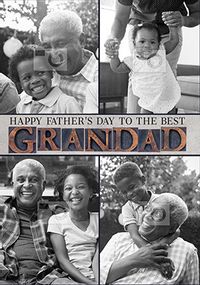 Tap to view Grandad 4 photo Father's Day Card