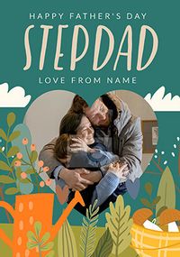 Tap to view Stepdad Father's Day Gardening Photo Card