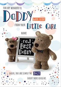 Tap to view Barley Bear - From your Little Girl personalised Card