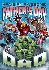 Tap to view Awesome Father's Day Avengers Photo Card
