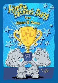 Tap to view Me To You - Happy Father's Day from Both of Us Personalised Card
