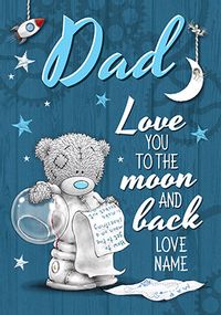Tap to view Me To You Moon & Back Father's Day Personalised Card