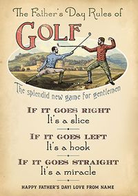 Tap to view Pigment - Father's Day Card Golf Rules