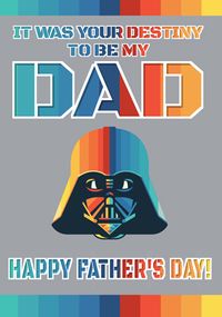 Tap to view Darth Vader Dad Personalised Father's Day Card