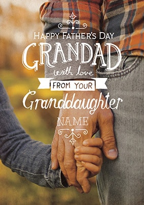 Download Grandad From Granddaughter Personalised Father S Day Card Funky Pigeon