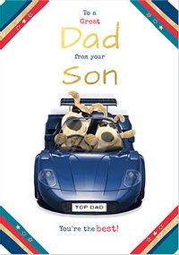 Tap to view Dad from Your Son Father's Day Personalised Card