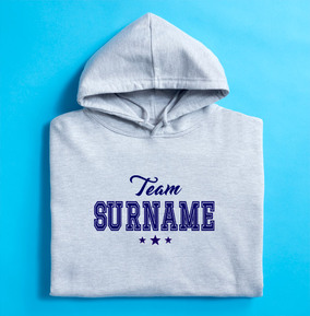 Personalised hotsell surname hoodies