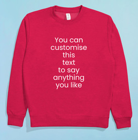 Personalised sweatshirts clearance