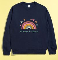 Tap to view Rainbow Be Kind Personalised Sweatshirt
