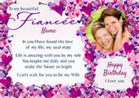 Tap to view Amore - Birthday Card Beautiful Fiancée