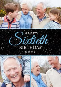 Tap to view The Stars and the Sky - 60th Birthday Card Happy Sixtieth