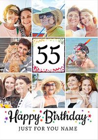 Tap to view Happy 55th Birthday Photo Card