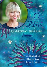 Tap to view Libra Birthday Photo Card