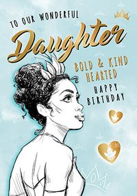 Tap to view Tiana Wonderful Daughter Birthday Card