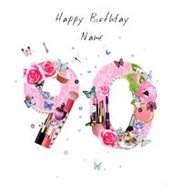 Tap to view Make Up 90th Birthday Card