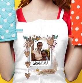 Grandma & Me Personalized Adult Apron