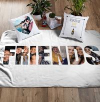 Tap to view Friends Photo Upload Personalised Blanket