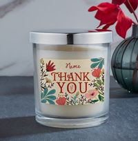 Tap to view Floral Thank You Personalised Candle