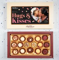 Tap to view Hugs and Kisses Personalised Photo Chocolates - Box of 16