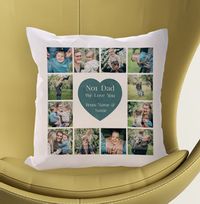 Tap to view Worlds No.1 Dad Multi Photo Upload Cushion