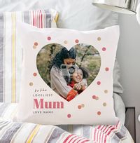 Tap to view Mum Heart Photo Personalised Cushion