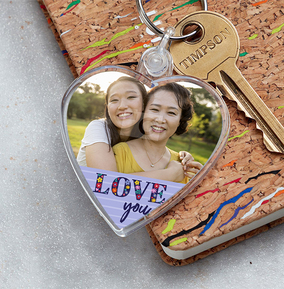 Personalised hot sale love keyrings