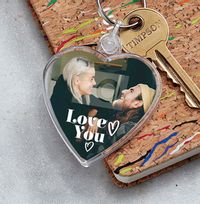 Tap to view Full Photo Love You Heart Keyring