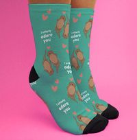 Tap to view I Otterly Adore You Personalised Socks