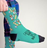 Tap to view Man Flu Personalised Socks