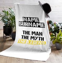 Tap to view The Man, The Myth, The Legend Personalised Towel