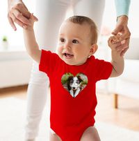 Tap to view Heart Photo Baby Grow