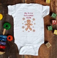 Tap to view My First Christmas Personalised Baby Grow