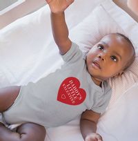 Tap to view Daddy's Little Valentine Personalised Baby Grow