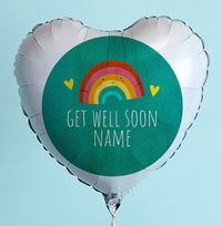 Tap to view Get Well Soon Rainbow Personalised Balloon