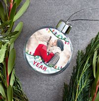 Tap to view Christmas Lights Photo Bauble