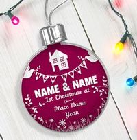 Tap to view New Home Personalised Bauble