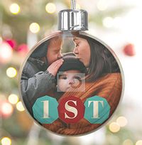 Tap to view First Christmas Photo Bauble