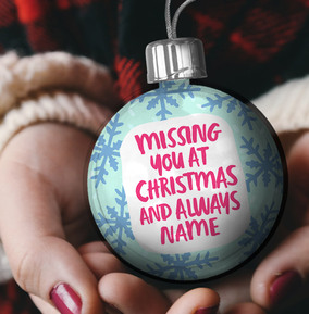 Personalised Memorial Baubles | Funky Pigeon