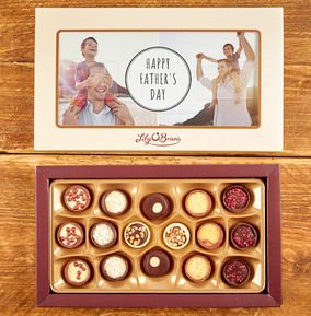 Happy Father's Day Photo Chocolates - Box of 16