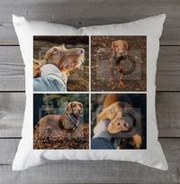 Tap to view Dog Four Photo Upload Cushion