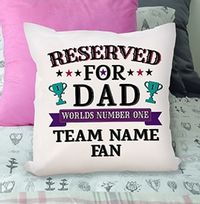 Tap to view World No.1 Dad Personalised Cushion