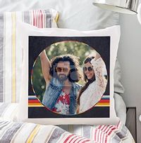 Tap to view Retro Personalised Photo Cushion