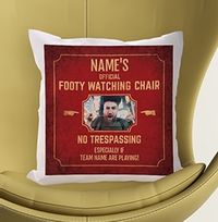 Tap to view Footy Watching Chair Photo Cushion
