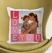 Tap to view Love You Pink Photo Cushion