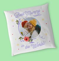 Tap to view Cancer Research UK Best Mummy In The World Photo Upload Cushion