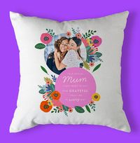 Tap to view Cancer Research UK Special Mum Photo Upload Cushion