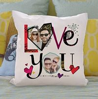 Tap to view Love You Multi Photo Cushion