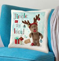 Tap to view Jingle Barley Bear Personalised Cushion